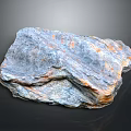 Natural Stone With Rough Textured Surface And Gray Orange Color Hues For Interior Decoration Projects