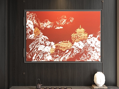 New Chinese Decorative Painting model