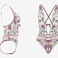 Sheer Floral Embroidered Bodysuit With V Neck Back Design And Elegant Women's Lingerie