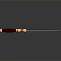 Decorative Vintage Sword With Red Wrapped Grip And Golden Hilt Details