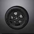 High Quality Automotive Tire With Stylish Wheel Rim And Durable Tread Design