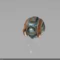 Orange And Blue Mechanical Signal Device With Circular Design Lens And Signal 13