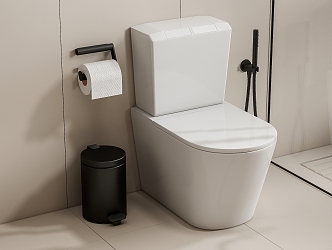 Smart toilet 3d model