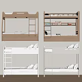 Various Wooden Bunk Beds With Ladder Drawers Bookshelf And Light Wood White Color Designs