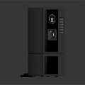 Modern Automatic Coffee Machine As Kitchen Appliance With Sleek Black Gray Design And Digital 3d model