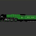 vintage train steam train train carriage locomotive head steam car carriage train vehicle 3d model