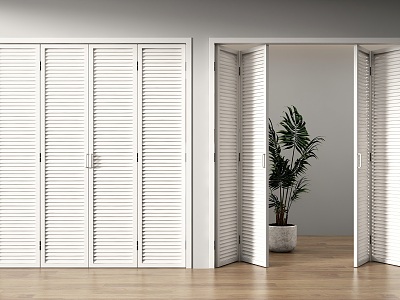 Modern folding door shutter door shutter folding door shutter partition door study door tea room door model