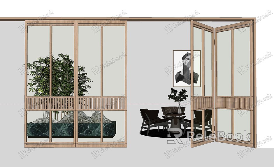 modern folding door model