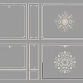 Various Gypsum Molding Designs With Intricate Patterns For Interior Ceiling And Wall Decoration