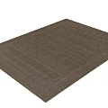 Square Beige Textured Woven Rug For Contemporary Living Room Decor