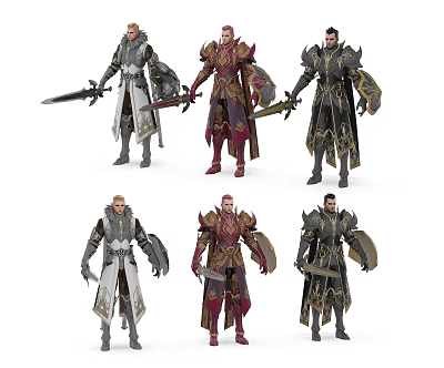 Modern Game Role Game Role Characters 3d model Modern Game Role Game Role Characters 3d model
