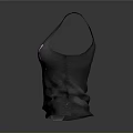 Cute Animal Wearing Grey Tank Top With Pink Bow Design