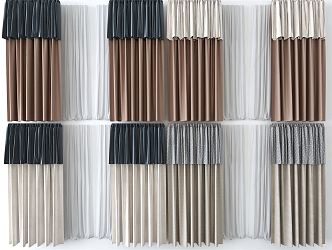 Modern Curtains 3d model