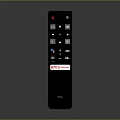 TCL Smart TV Remote Control With Netflix Prime Video Streaming Buttons 3d model