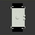 Industrial Mechanical Valve With White Metal Body Black Side Components And Flange Base