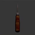 Professional Hardware Tool Screwdriver With Wooden Handle And Metal Tip For Precision Work