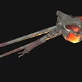 Heavy Duty Industrial Grade Blacksmith Tongs Holding Glowing Hot Fireball For Metalworking Crafts