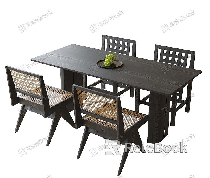 French Dining Table and Chair Combination Dining Chair Dining Table model