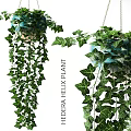 Ornamental Decoration Set With Hanging Ivy Plant Green Leaves For Home Decor