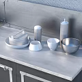 Modern Kitchen Interior Design With Cabinets Refrigerator Range Hood Cooktop And Sink
