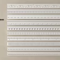 Various Gypsum Moulding Designs for Interior Decoration with Intricate Patterns and Styles