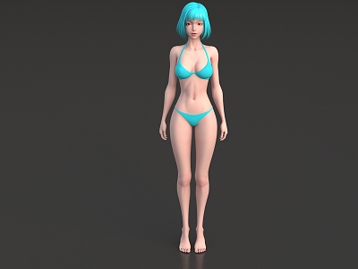 Girl Naked Mold Naked Mold Female Human Body Female Cartoon Girl Game Character Cartoon Character Cute Girl Cute Secondary Video Level Super Realistic High Precision model