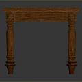Elegant Brown Wooden Square Table With Carved Legs And Smooth Surface Design