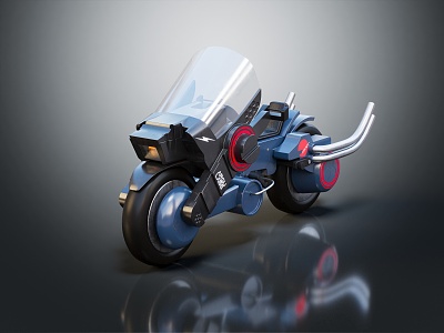 Modern Motorcycle Jet Motorcycle Sci-Fi Motorcycle Concept Motorcycle 3d model