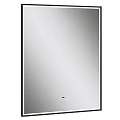 Sleek Black Framed Wall Mirror For Modern Home Interior Decor