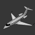 Modern White Jet Airliner with Sleek Fuselage Multiple Windows and Jet Engines