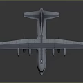 Modern Passenger Aircraft With Four Engines Large Wings And Sleek Fuselage In 3D Rendering