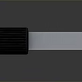 Portable USB Flash Drive With Black White Design And Green Indicator Light