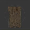 Wooden Windmill Tower Building With Wooden Structure Staircase And Metal Roof