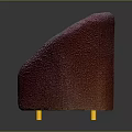 Elegant Purple Textured Velvet Chair With Gold Legs And Modern Design