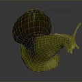 Snail Cartoon Snail Small Snail Reptile Cold Blooded Animal Reptile 3d model