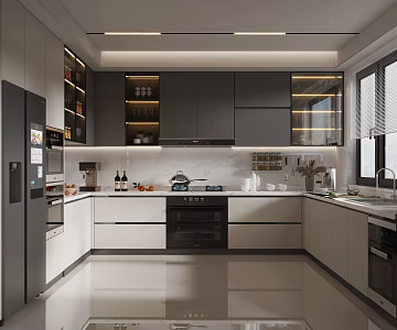 Modern Kitchen 3d model
