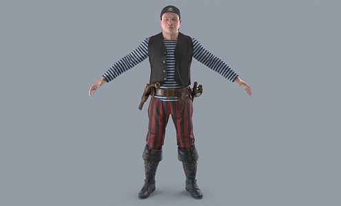 Modern Pirates. 3d model