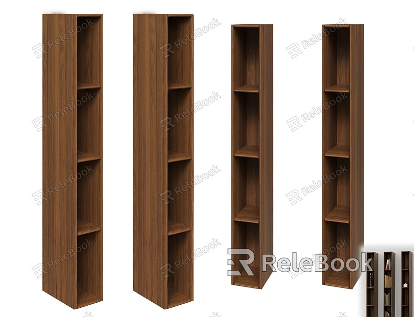 Modern Solid Wood Wall Storage Rack Simple Partition Wall Shelf Solid Wood Bookshelf Gap Bookcase Solid Wood Extremely Narrow Bookshelf Gap Corner Wall Bookshelf model