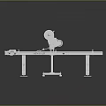 Industrial Long Metal Conveyor Machinery With Cutting Component And Steel Frame
