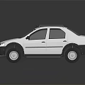 White SUV Style Vehicle with Roof Rack LED Lights and Front Red Accent Bumper