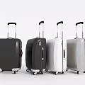 Modern Suitcases in Multiple Colors with Telescopic Handles and Spinner Wheels