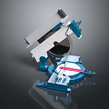 Modern Miter Saw With Rotating Base Red Laser Guide And Sharp Circular Blade