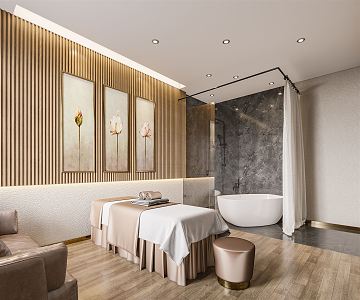 Modern SPA Beauty Salon Room 3d model