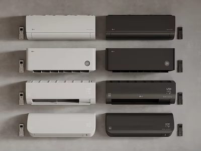 modern indoor air conditioner wall-mounted air conditioner 3d model
