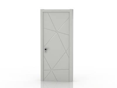 Modern solid wood door interior door 3d model