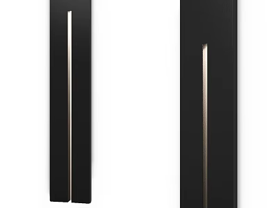 Sleek Modern Black Downlights And Spotlights For Home Interior Lighting 3d model