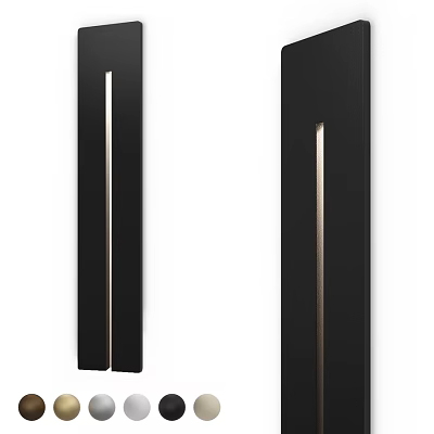 Sleek Modern Black Downlights And Spotlights For Home Interior Lighting 3d model