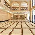 European Hotel Lobby Hall Preface Hall Hotel Lobby 3d model