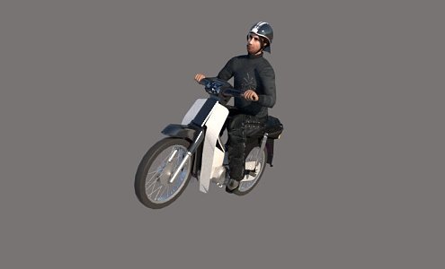 Motorcycle Loading Motorcycle 3d model