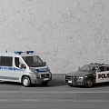 Police car official car 3d model